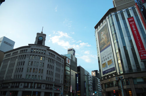 銀座の街並み