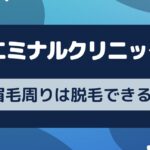 エミナルクリニックって眉毛周辺は脱毛できる？